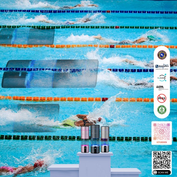 H2yunshen Brand X5 Athletes Best Hydrogen Water bottle benefits reviews, Tywon Hubbard Endorse, IHSA Compliance Certificate, PFAS free, Shipping free